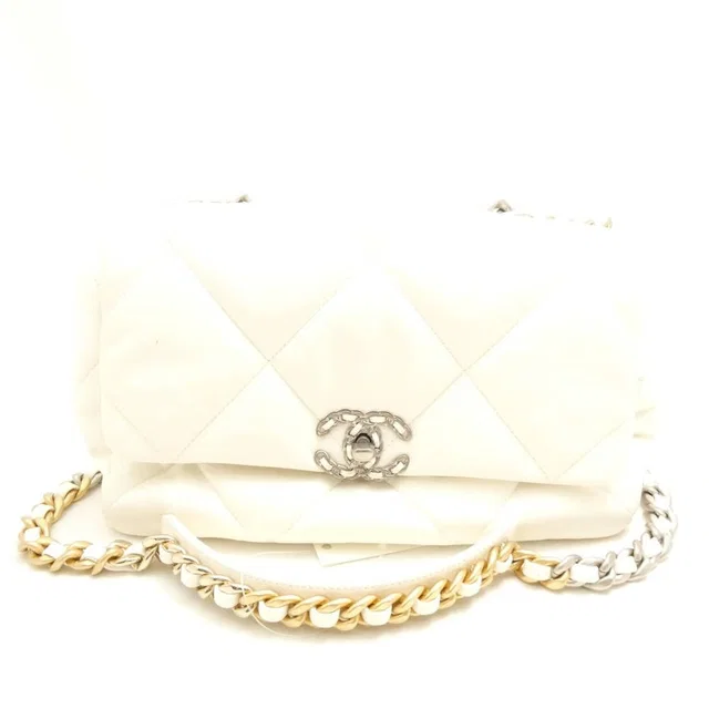 Chanel 19 Shoulder Bag Large Lambskin Purse in Lambskin from The Reluxe