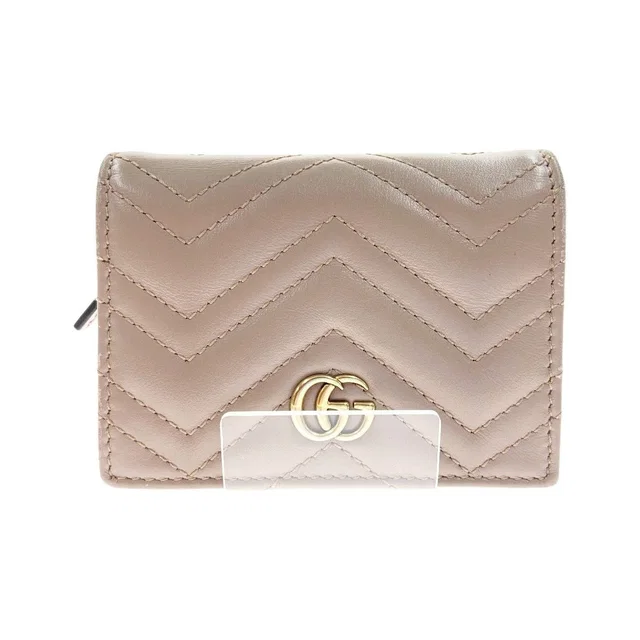 Gucci Ggmarmont Coin & Billfold Card Case Bifold Short Wallet Light from The Reluxe