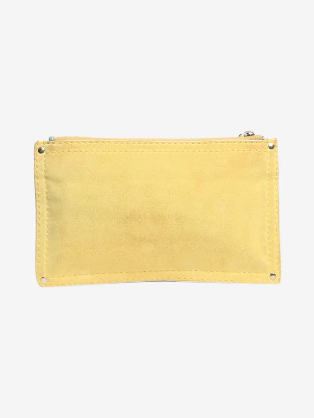 Loewe Yellow suede Anagram pouch in Yellow Suede from Sign of the Times, photo 2 of 2