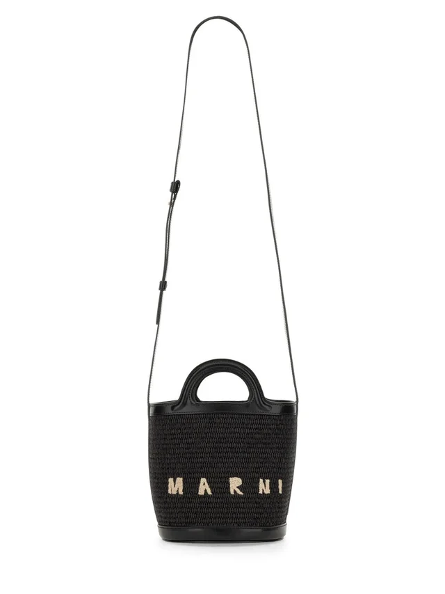 Marni Tropicalia Mini Bag — Black Body: Cotton in Black Calfskin from HEWI, photo 2 of 2
