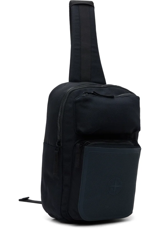 Stone Island Navy 9200030 Nylon Panama Accessories Bag, photo 2 of 4 from SSENSE