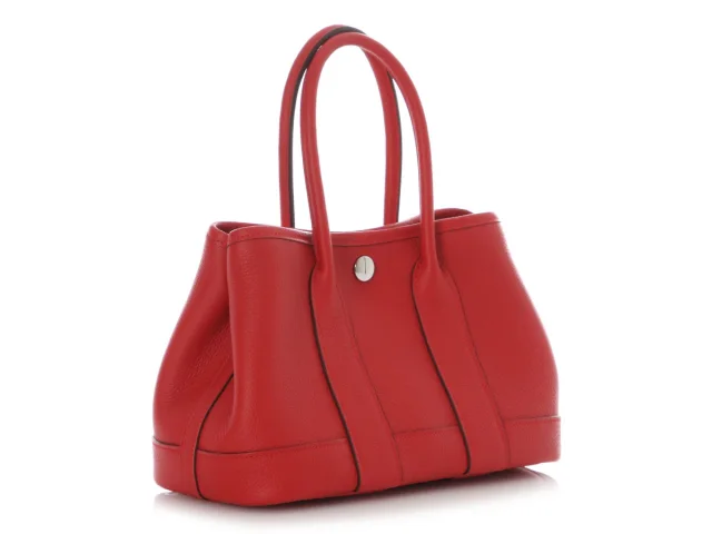 Hermès Rouge Radieux Togo Garden Party Neo 23 in Red Togo leather from Ann's Fabulous Finds, photo 6 of 11