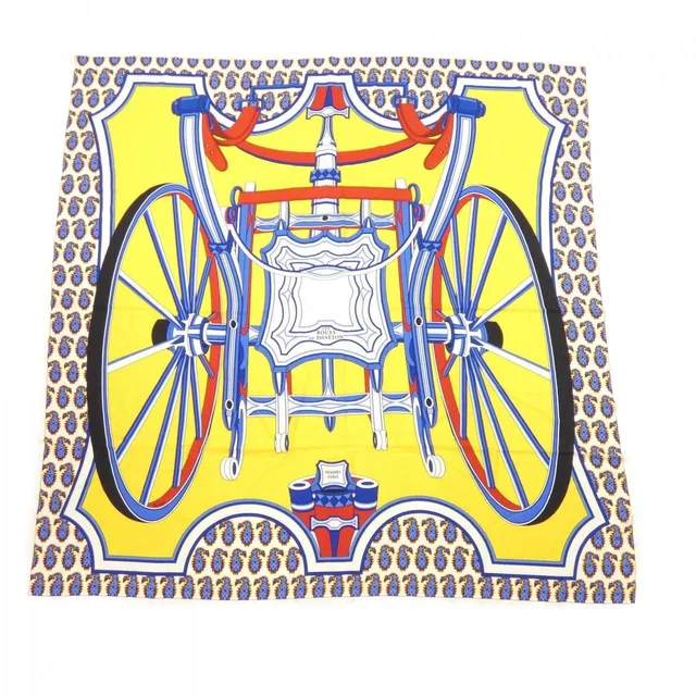 Hermès les Roues de Phaeton Carre Geant 140 Shawl Scarf in Silk from The Reluxe