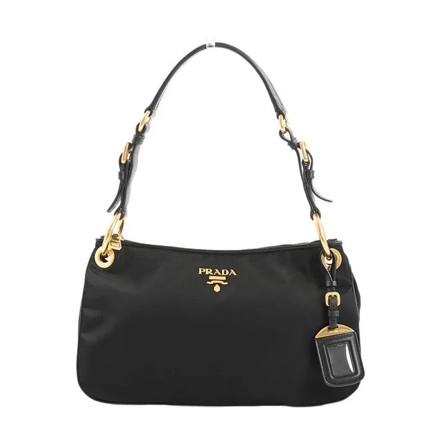 Prada Shoulder Bag Black in Black from The Reluxe