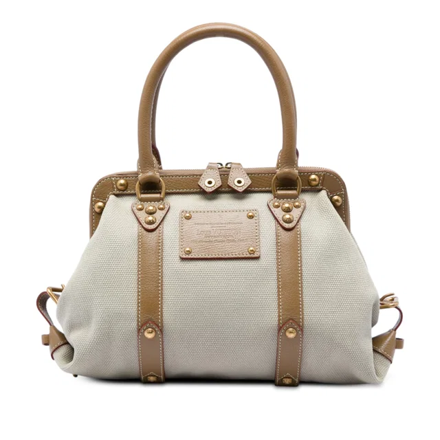 Beige Louis Vuitton Toile Trianon Sac de Nuit GM Handbag in Beige Canvas from Designer Revival