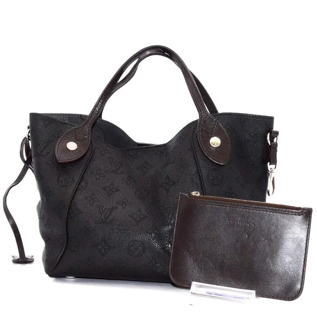Louis Vuitton Hina PM Noir Handbag in Black Leather from The Reluxe