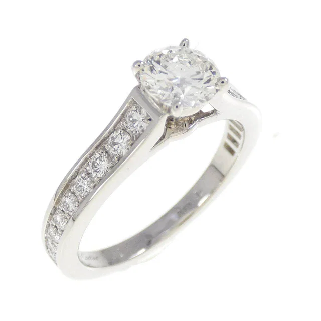 Cartier 1895 Solitaire Platinum Ring Size 9 from LuxUness