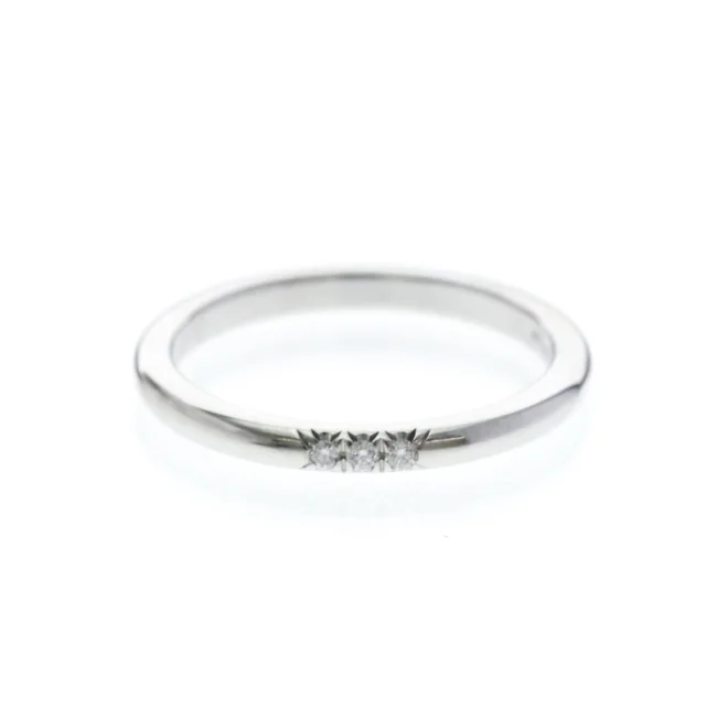 Tiffany & Co. Forever Ring 3 Diamonds Platinum in Silver Platinum from Elady
