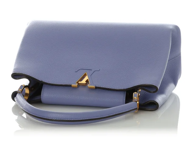 Louis Vuitton Lilac Capucine MM in Purple Leather from Ann's Fabulous Finds, photo 7 of 9