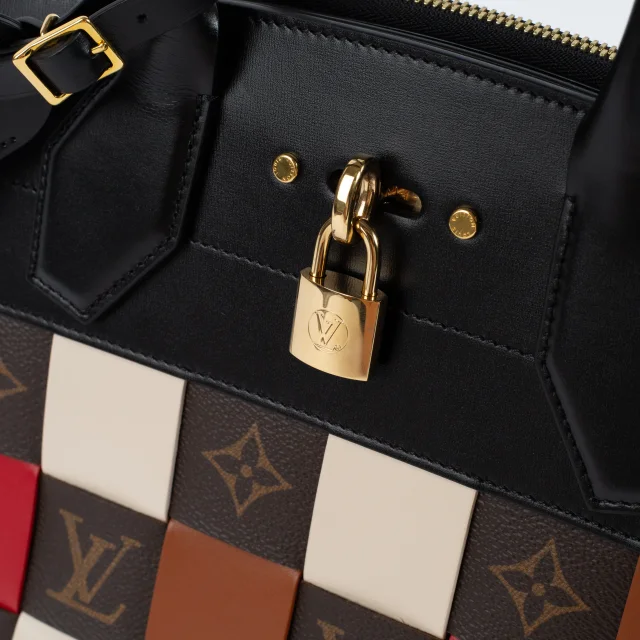 Louis Vuitton Damier Tressage City Steamer MM Bag in Woven leather from Labellov, photo 8 of 9