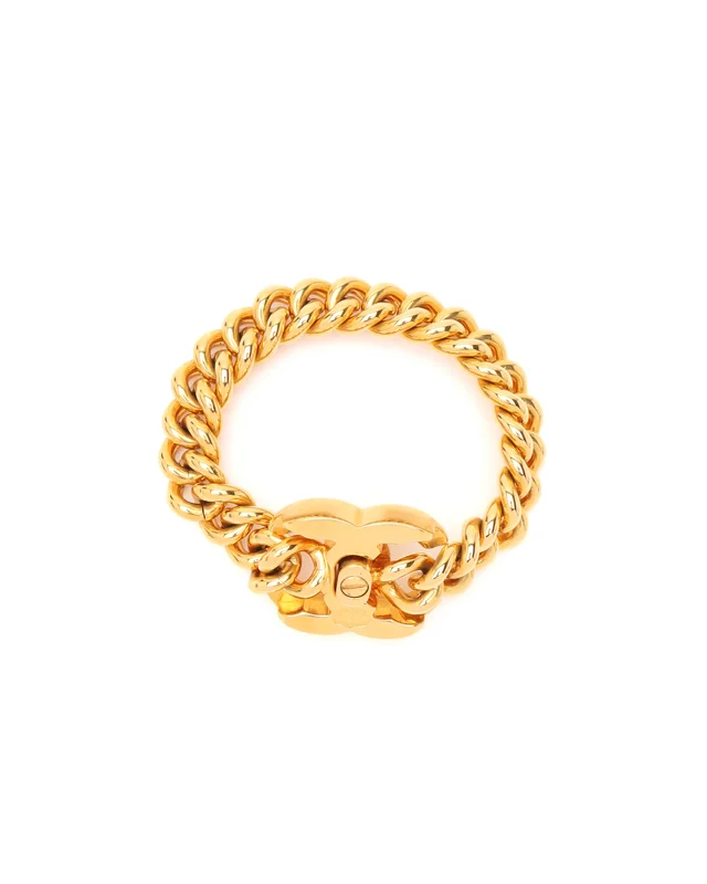 Chanel Coco Mark Turn Lock Bracelet from A Retro Tale, photo 3 of 4