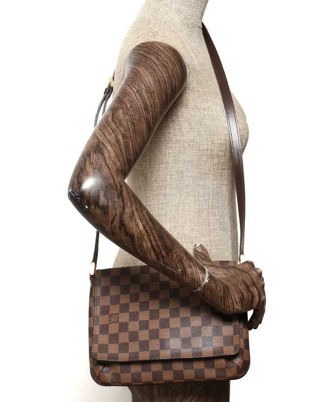 Louis Vuitton Damier Ebene Musette Tango Bag in Brown from A Retro Tale, photo 9 of 9