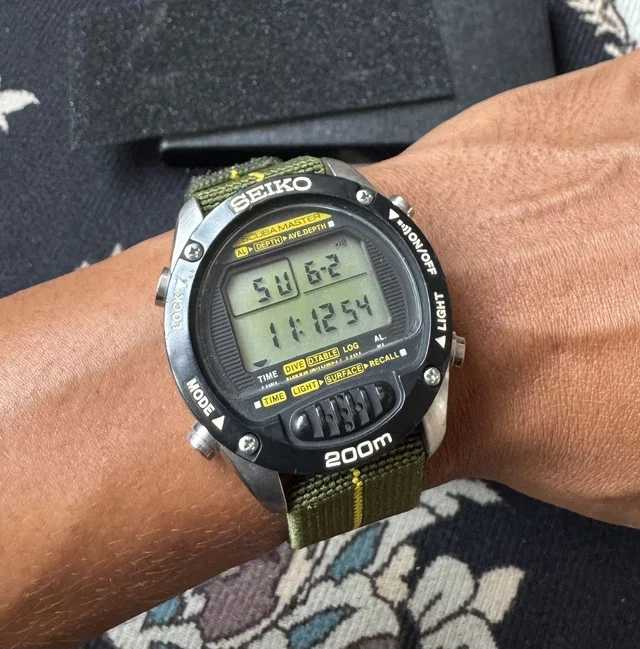 Very!! Vintage Seiko Scuba Master Digital Watch in multicolor from Grailed