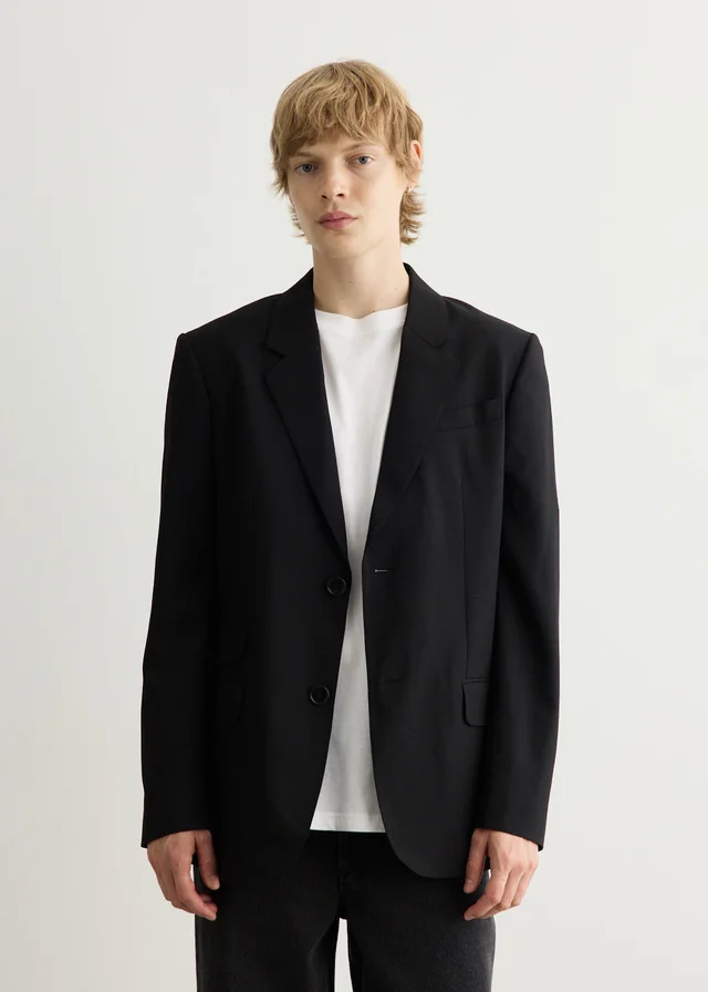 AMI PARIS Straight Single Breasted Jacket in Black from Incu, photo 1 of 1
