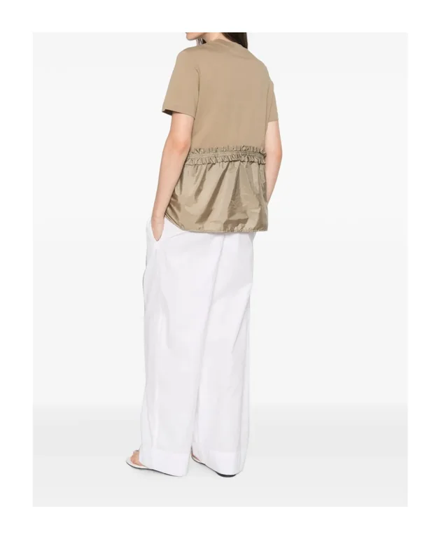 Moncler ruffled logo-patch T-shirt, photo 6 of 7 from SENSER