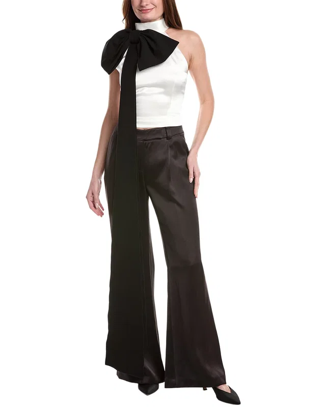SANS FAFF Chelsea Bow Halter Top, image 1 of 1 from Gilt