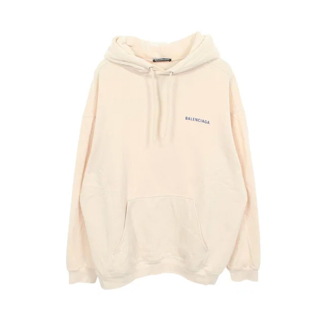 Balenciaga Logo Print Cotton Hoodie from LuxUness