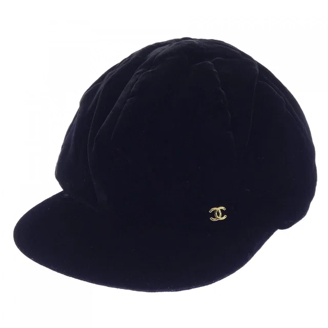 Chanel Cap Hat Black in Black from The Reluxe