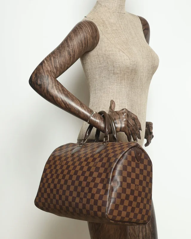 Louis Vuitton Damier Ebene Speedy 35 Bag in Brown Canvas from A Retro Tale, photo 10 of 10
