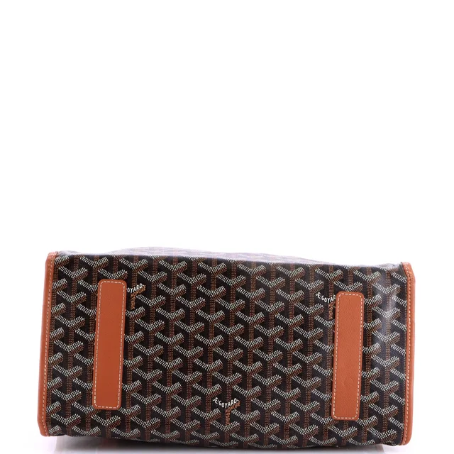 Goyard Saint Leger Briefcase Backpack Coated Canvas in brown|red Coated canvas from Rebag, photo 4 of 8