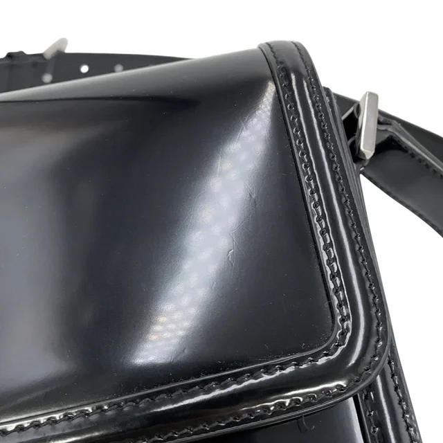 Saint Laurent Solferino Medium Satchel Black711039AAB9H1000 Patent Leather Size Medium in Patent leather from GALLERY RARE, photo 8 of 18