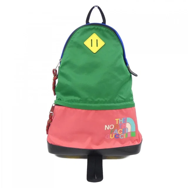 Gucci The North Face Backpack Green Pink Blue in Blue from The Reluxe