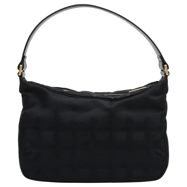 Chanel New Travel Line One-Shoulder Bag, Black, manufactured around 2003 in Black Nylon from VINTAGE QOO TOKYO, photo 2 of 2