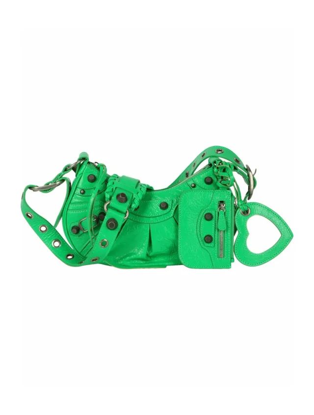 Balenciaga Le Cagole Shoulder Bag w/ Tags in green from The RealReal