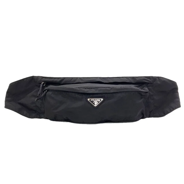 Prada Logo Belt Bag Nylon in Nylon from The Reluxe