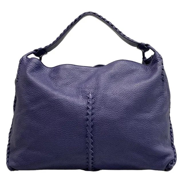 Bottega Veneta Intrecciato Tote Bag Purple Leather in purple Woven leather from Poshmark, photo 2 of 8