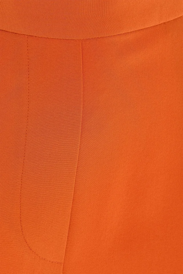 Joseph Silk Crepe de Chine Straight-Leg Pants in Orange, photo 4 of 4 from THE OUTNET