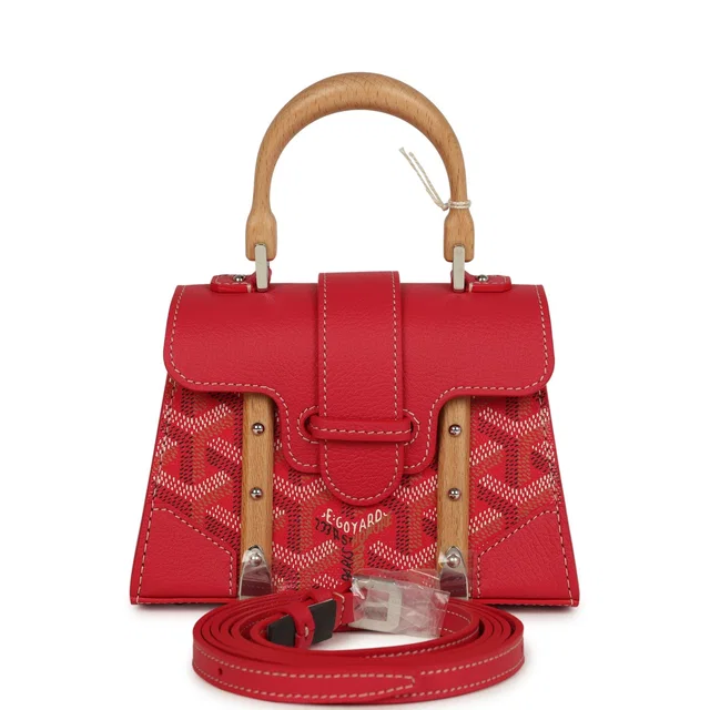 Goyard Goyardine Canvas Fuchsia Saigon Structure Nano Palladium Hardware in Pink Canvas from Madison Avenue Couture