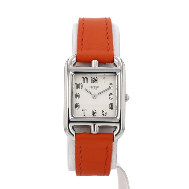 Cape Cod watch in steel Ref: Hermès - CC1.210 Circa 2005 in Leather from Collector Square, photo 2 of 3