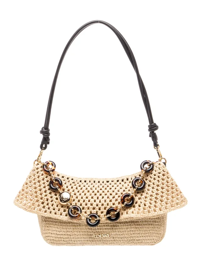 Loewe Raffia x Paula's Ibiza Ola Medium 2026 w/ Tags in Raffia from The RealReal