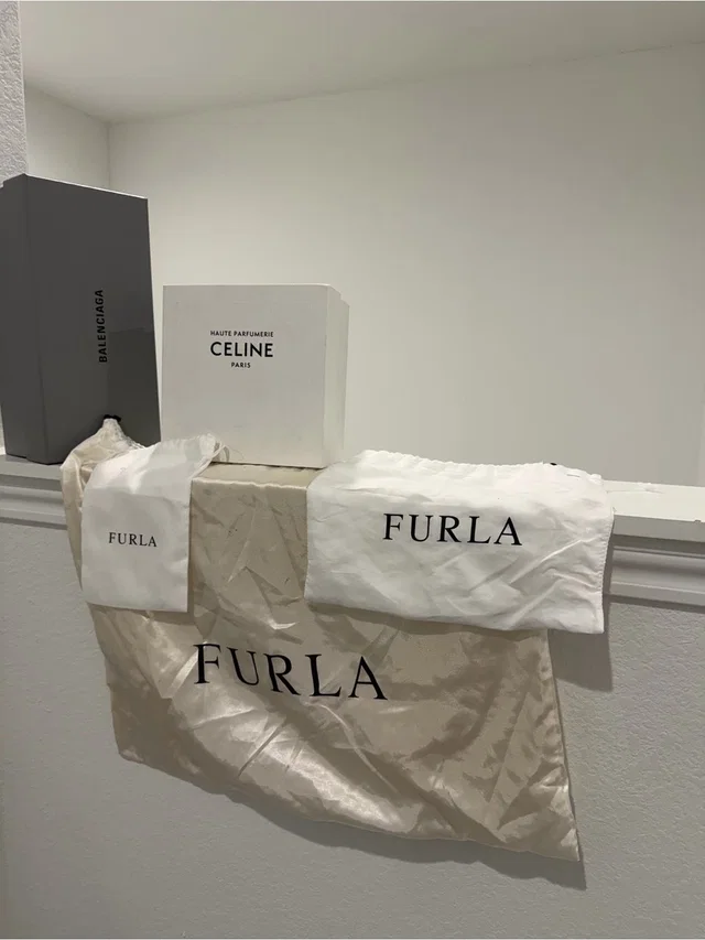 Furla And Cream Dust Bag Set And 2 Branded Boxes in white from Poshmark