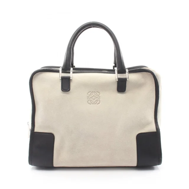 Loewe Amazona Handbag Suede Leather Gray Black in gray|black Suede from Poshmark