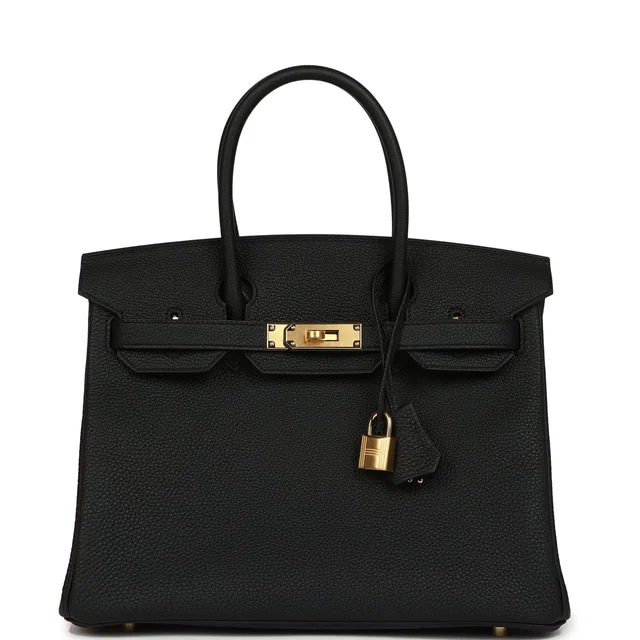 Hermès Birkin 30 Black Togo Gold Hardware in Black Togo leather from Madison Avenue Couture