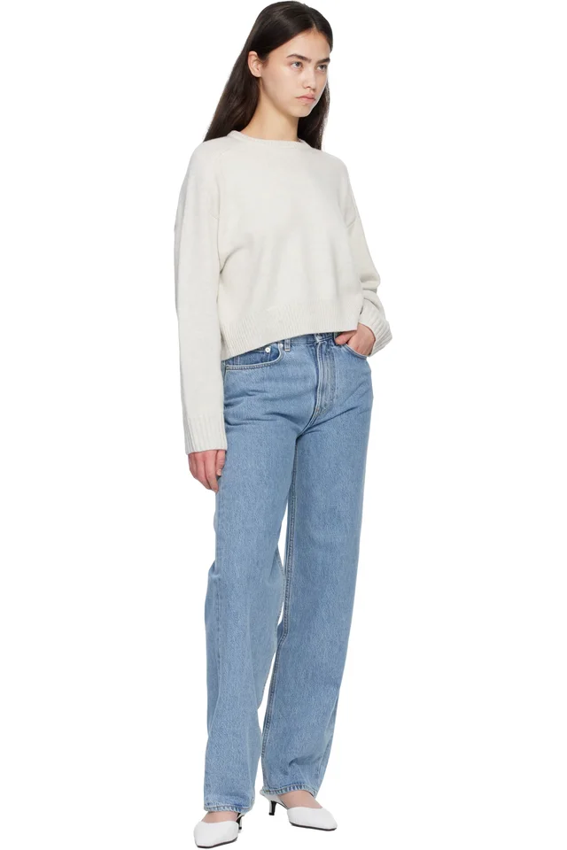 Loulou de Saison Blue SAMUR LDS Organic Denim Boyfriend Jeans, photo 4 of 4 from SSENSE