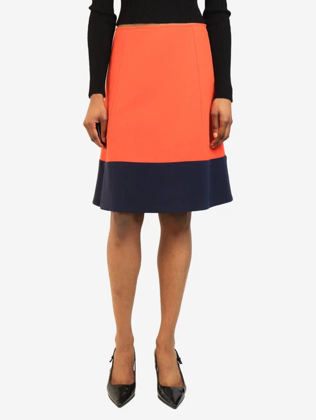 Marni Orange A line skirt - size UK 6 in Orange from Sign of the Times