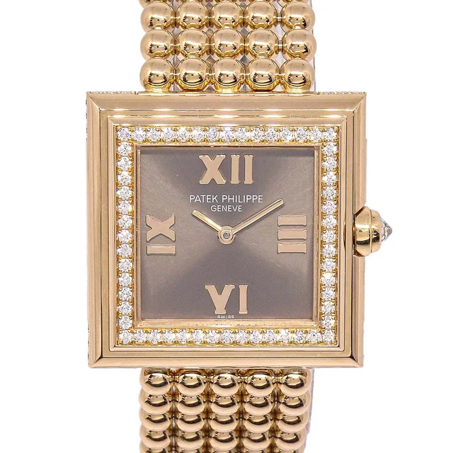 Patek Philippe Gondolo Ref.4868/1R-010 Quartz Watch 18KYG Diamond from AMORE Vintage Tokyo