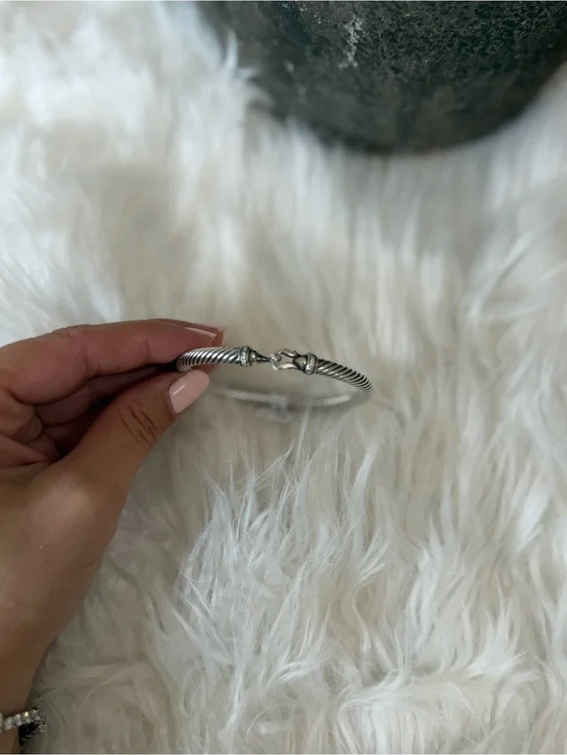 David Yurman Buckle Classic Cable Bracelet in gray|silver from Poshmark