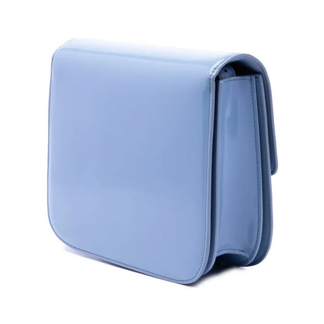 Celine Medium Shiny Calfskin Classic Box in blue Calfskin from Her-Age, photo 2 of 6