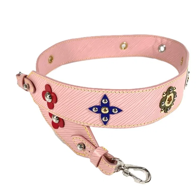 Louis Vuitton Shoulder Strap Flower Motif Epi Leather Rose Valley Pink in Pink Leather from The Reluxe