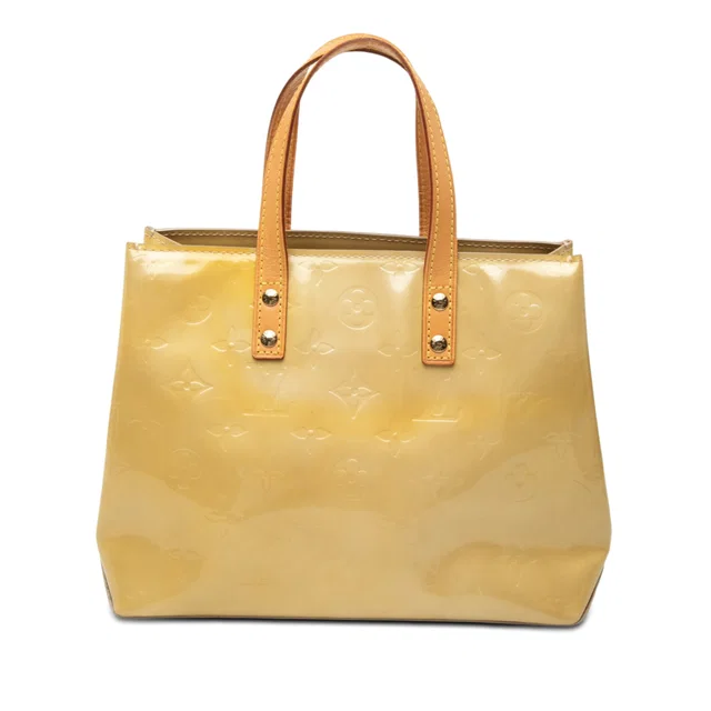 Beige Louis Vuitton Monogram Vernis Reade PM Handbag in Beige Leather from Designer Revival, photo 1 of 1