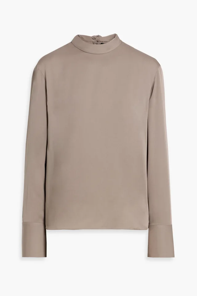 Pussy-Bow Silk-Crepe Blouse, image 1 of 1 from THE OUTNET