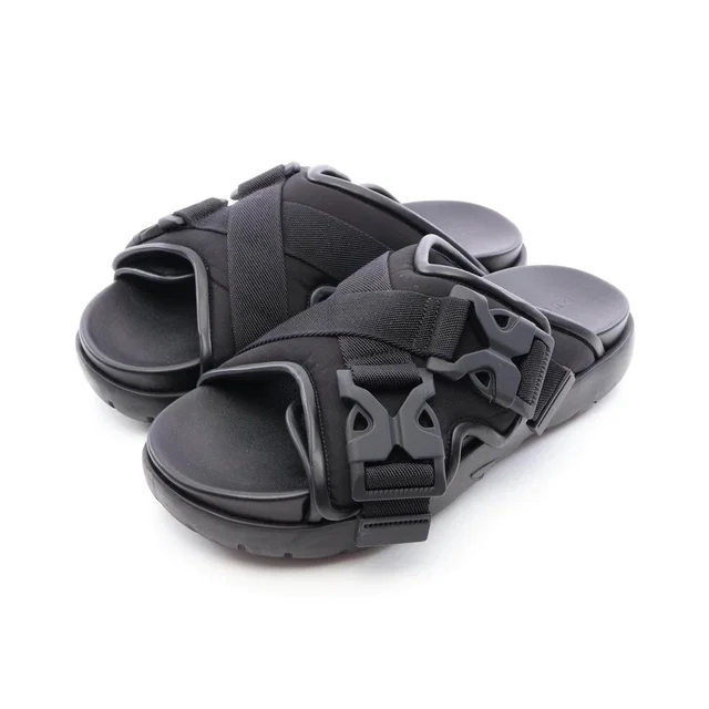 Bottega Veneta SNAP SLIDE SANDAL Leather Fabric Sandals in Leather from LuxUness