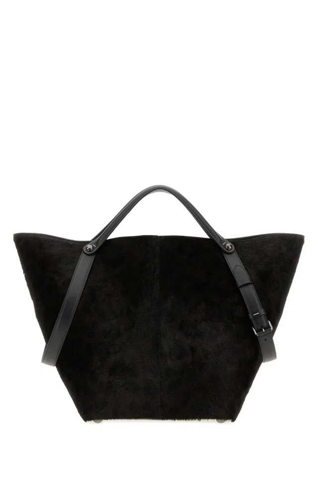 Maison Margiela Dress-Age Tote Bag — Black in Black Suede from HEWI