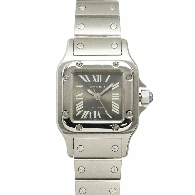 Cartier Santos Galbee SM W20066D6 Ladies' Watch, Asia Limited Edition, Gray, Automatic Winding in Grey from Luxury Promise