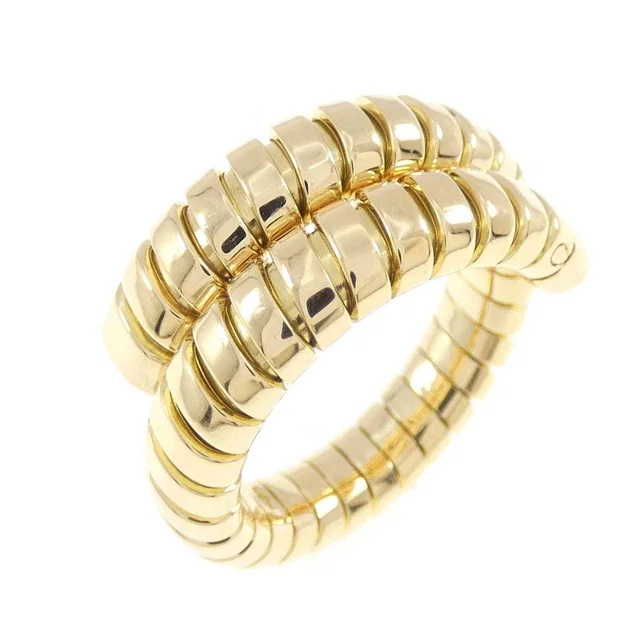 Bvlgari Tubogas 750 Yellow Gold Ring Size 13 in Yellow from LuxUness