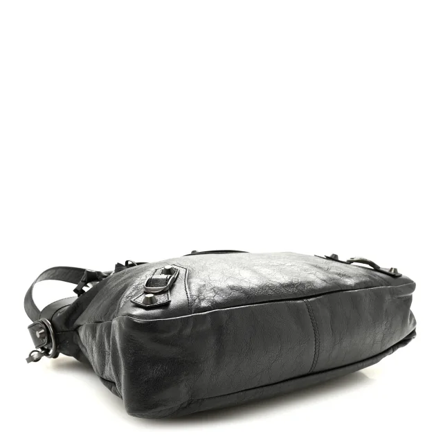 Balenciaga Agneau Classic Hardware Town Black in Black Lambskin from FASHIONPHILE, photo 4 of 10